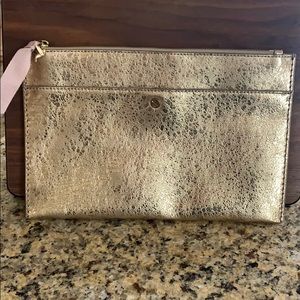 NWT J Crew Travel Gold Bag